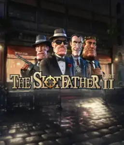 Enter the nefarious world of The Slotfather 2 slot by Betsoft, featuring a lineup of iconic mafia characters set against a shadow-lit urban backdrop. This graphic captures the intense atmosphere of the organized crime with its striking character design and evocative setting. Perfect for lovers of gangster-themed games, delivering a gripping adventure. 